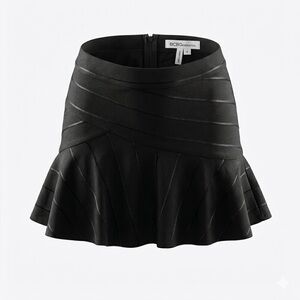 BCBGeneration Black Flared Bandage Skater Skirt